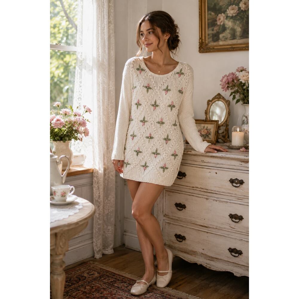 Needles and Yarn vintage sweater M